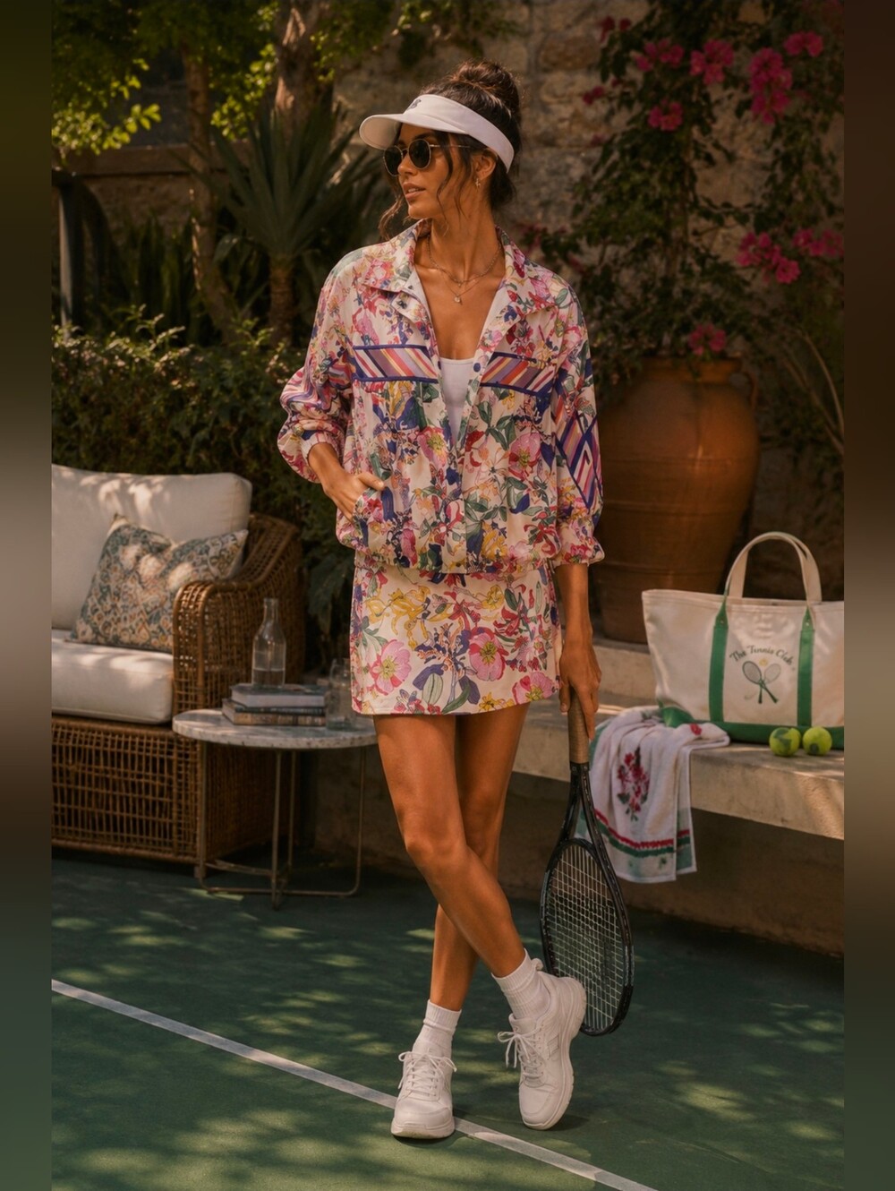 JOHNNY WAS New Jacket Bee Active Ruched‎ XL Aldrich Floral Snap Bomber A9724 4